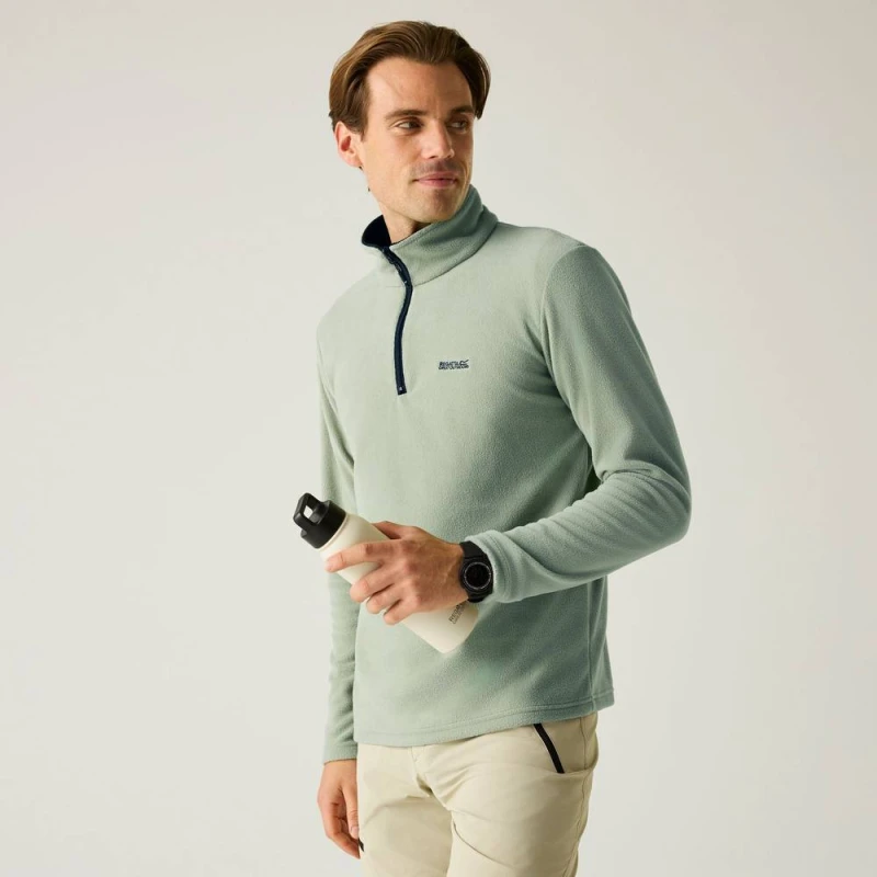 Image of Regatta Thompson Fleece Zip Sweatshirt Light Sage XXL