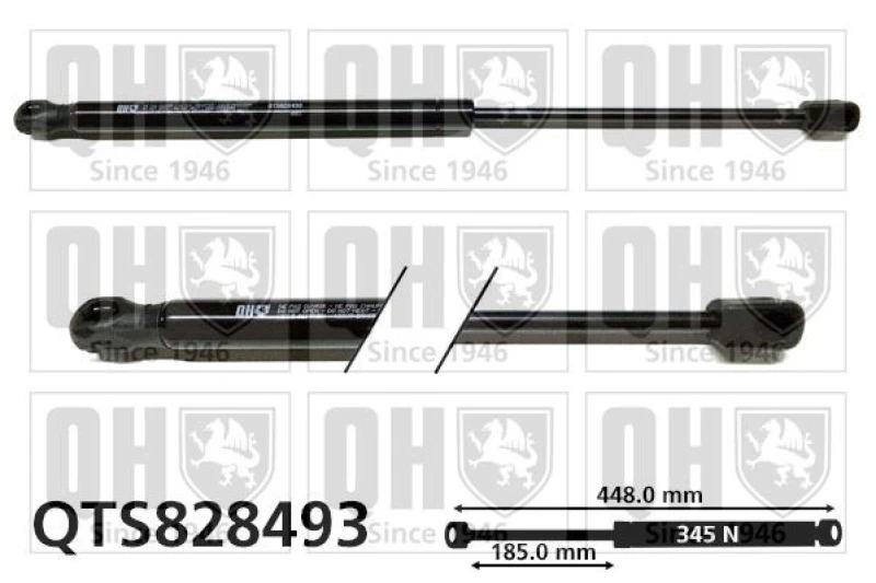 Image of QUINTON HAZELL Bonnet strut QUINTON HAZELL QTS828493