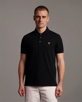 Image of lyle & scott 1874 Short sleeves Men Black cotone strech