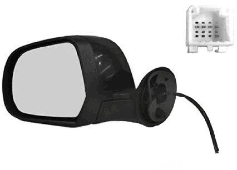 Image of VAN WEZEL 1555807 Wing mirror * HAGUS * Left, Heatable, primed Outside Mirror (50)