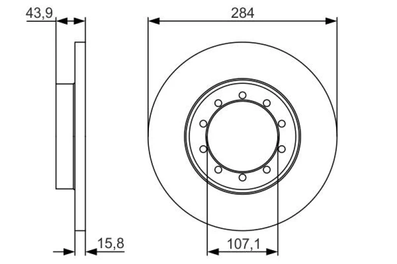 Image of Bosch 0 986 479 A34 Brake disc solid, Oiled Brake Disc (82)
