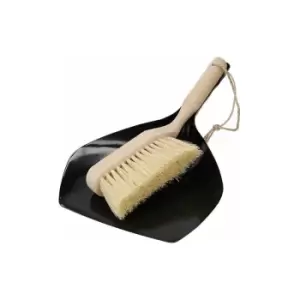 image of Eco-Friendly Dustpan and Brush - Natural Elements