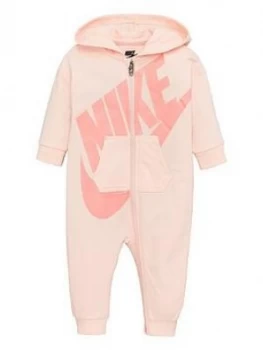 Image of Nike Sportswear Baby Girls All Day Play Full Zip Hooded All In One