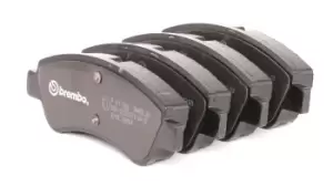 Image of BREMBO Brake pad set OPEL,PEUGEOT,CITROEN P 61 066 1610489680,1611140680,1611293980 1613192280,1613193280,1617282980,1637014580,425218,425221,425239