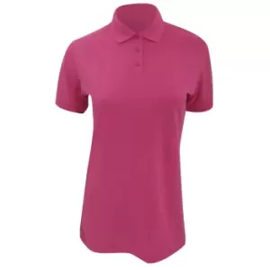 Image of Kustom Kit Ladies Klassic Superwash Short Sleeve Polo Shirt (12) (Magenta)