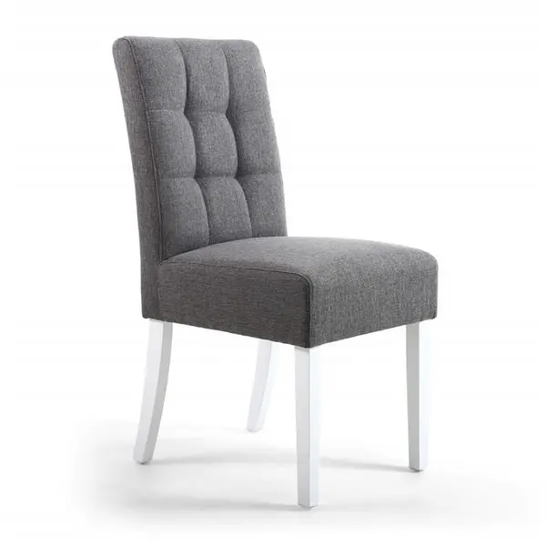 Image of Shankar Moseley Stitched Waffle Linen Effect Steel Grey - Grey 584592cm