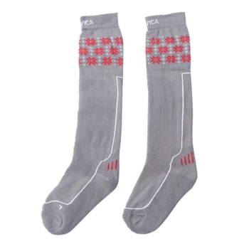 Image of Nevica Vail 1 Pack Of Ski Socks Juniors - Grey