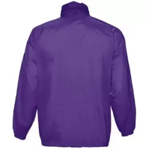 Image of SOLS Unisex Surf Windbreaker Lightweight Jacket (XXL) (Dark Purple)