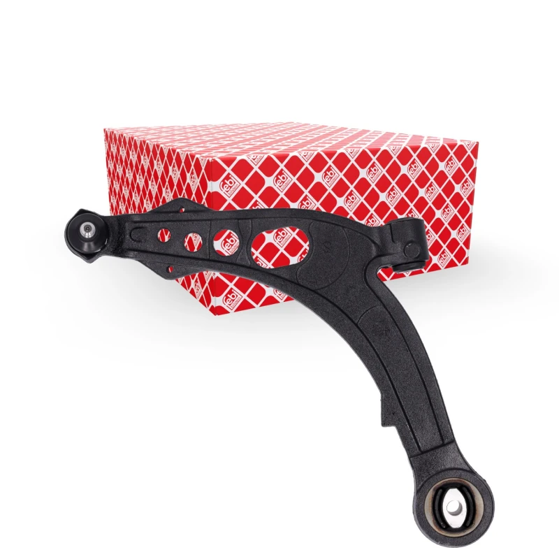 Image of FEBI BILSTEIN 15768 Suspension arm Control Arm, Cast Steel, Lower, with ball joint, with rubber mounts Cast Steel Track Control Arm (273)