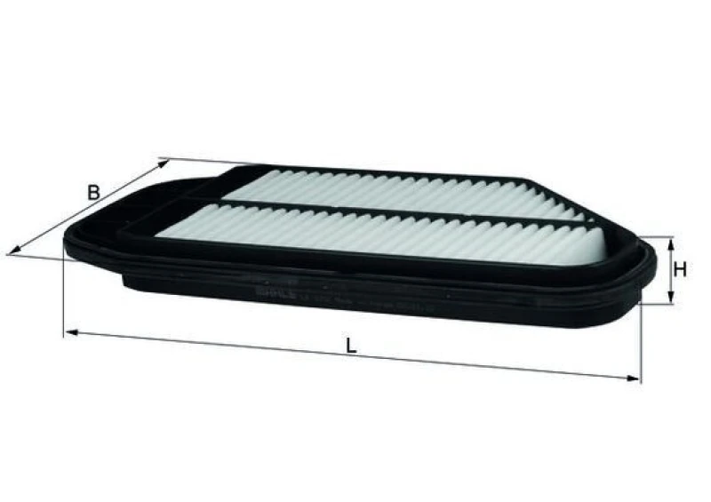 Image of MAHLE LX 3152 Air filter Filter Insert Air Filter (8)