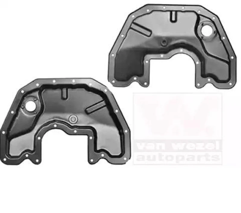 Image of VAN WEZEL 0655070 Oil Sump without gasket/seal Oil Pan (592)