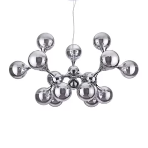 Image of Nodi 15 Light Ceiling Pendant Chrome