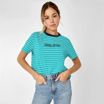 image of Jack Wills Milsom Boxy T-Shirt - Light Teal