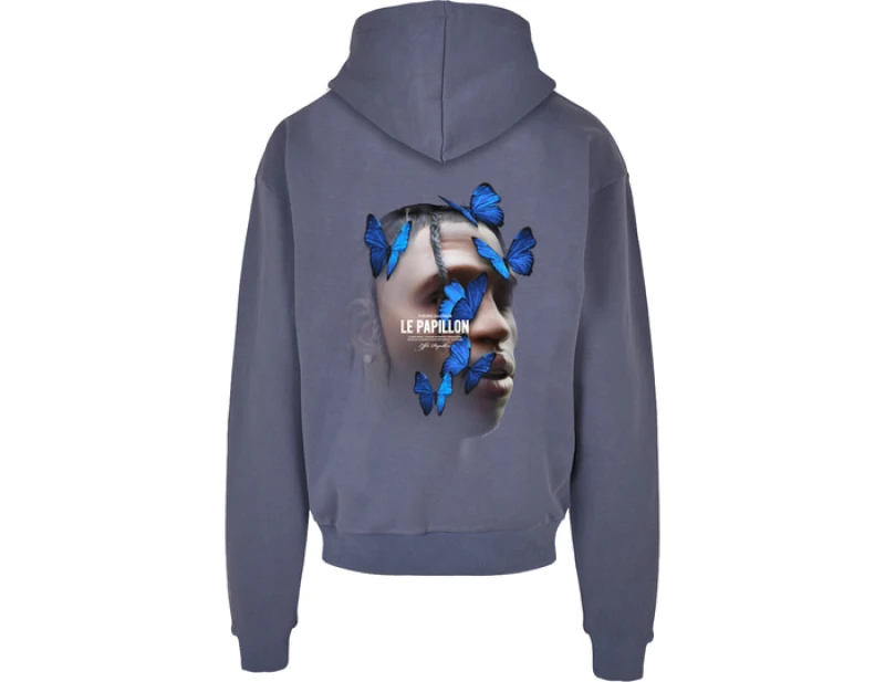 Image of Mister Tee Le Papilloversized Hoody Blue XL