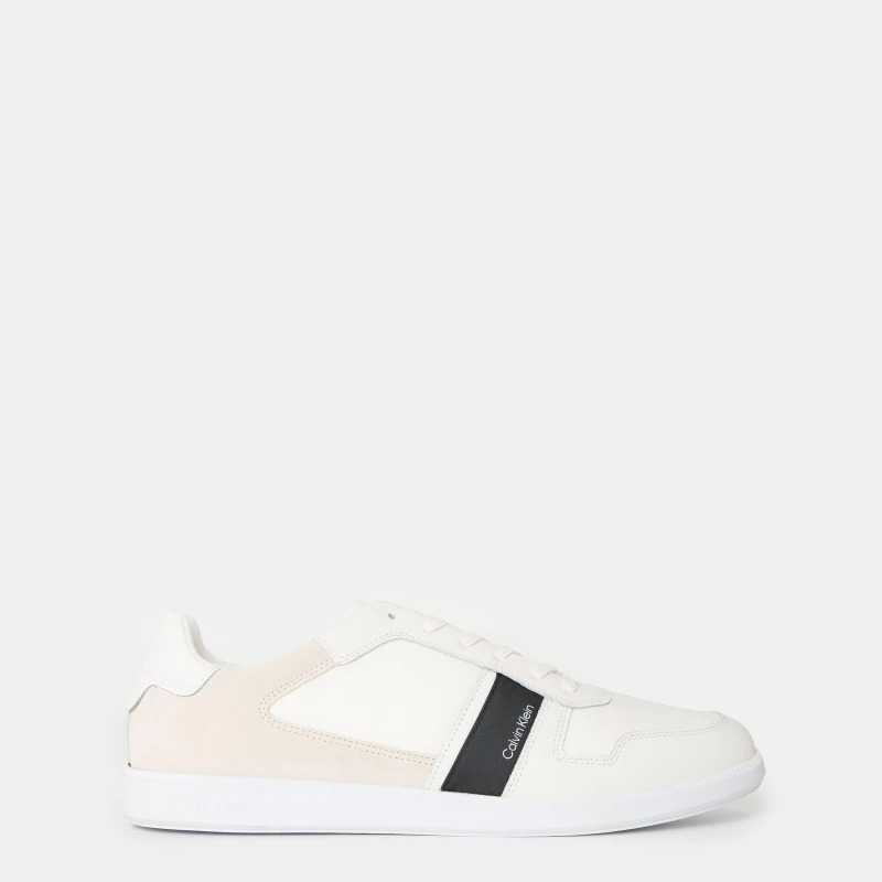Image of Calvin Klein Mens Cupsole Low-Top Trainers Triple White male 10.5 (45)