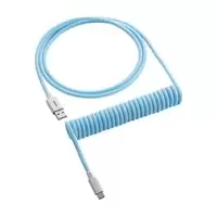 image of CableMod Classic Coiled Keyboard Cable USB A to USB Type C 150cm - Blueberry Cheesecake