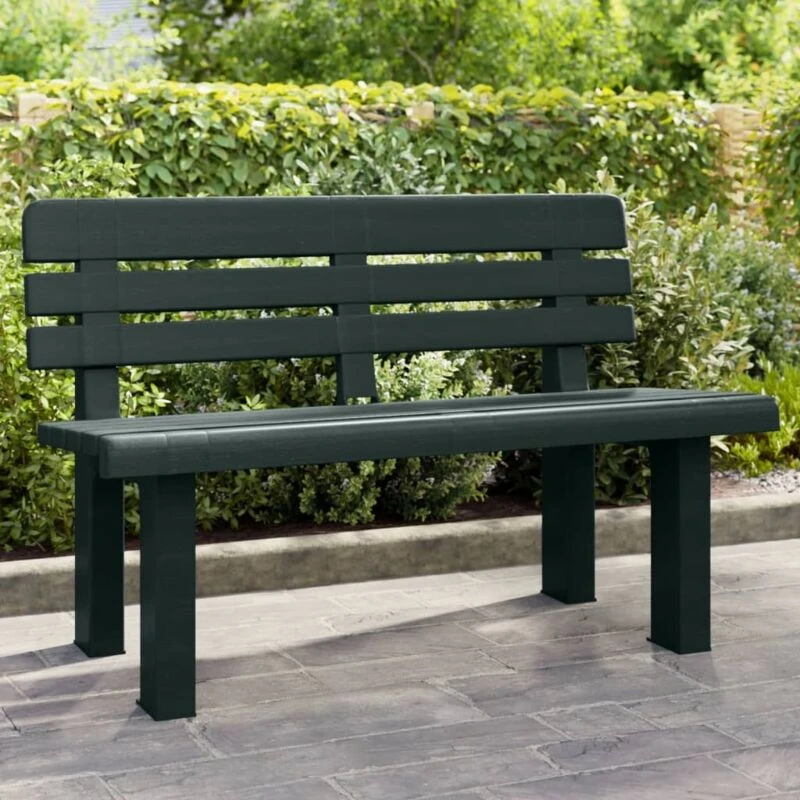Image of VIDAXL Vidaxl - Garden Bench Green 110x52x71cm Polypropylene 8721102656231
