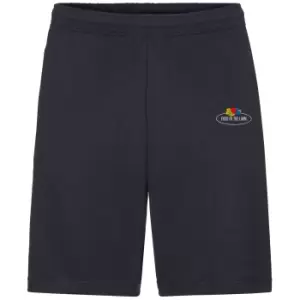 Image of Fruit of the Loom Unisex Adult Vintage Shorts (S) (Navy)