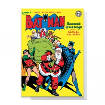 Image of Batman Christmas Greetings Card - Giant Card