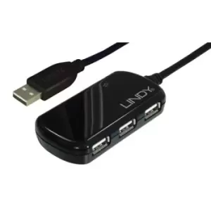 image of Lindy USB 2.0 Pro 4-Port Hub 480 Mbit/s