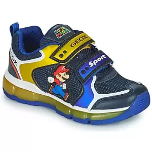 Image of Geox ANDROID boys's Childrens Shoes Trainers in Blue - Sizes 7 toddler,7.5 toddler,9.5 toddler