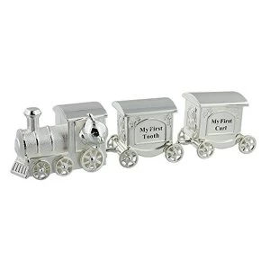 Image of Celebrations Silverplated Train First Tooth & Curl Set