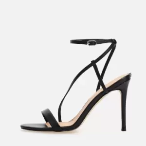 image of Guess Womens Kadera Leather Heeled Sandals - UK 3