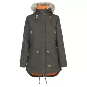 Image of Trespass Womens/Ladies Clea Waterproof Parka Padded Jacket (XXS) (Dark Khaki)