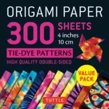 Image of Origami Paper 300 sheets Tie-Dye Patterns 4" (10 cm)