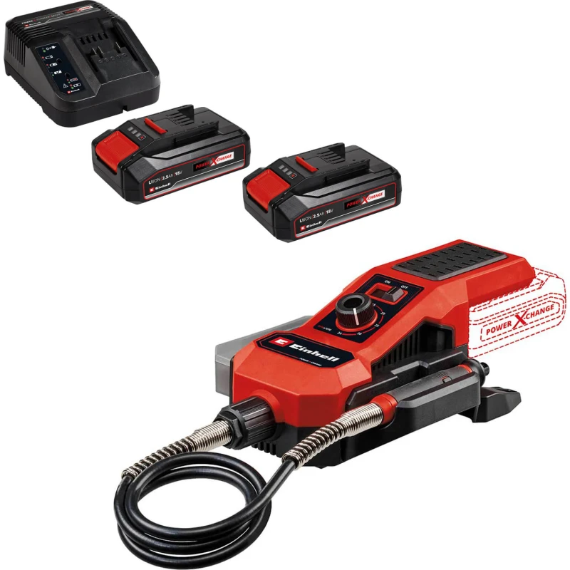 Image of Einhell TE-MT 18/34 Li 18v Cordless Flexible Shaft Rotary Multi Tool TE-MT 18/34 Li Batteries: 2 x 2.5ah Li-ion