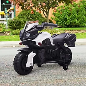Image of Homcom Kids 6V Electric Motorcycle Ride-On Toy White