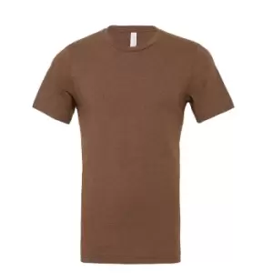 Image of Bella + Canvas Adults Unisex Heather CVC T-Shirt (M) (Heather Brown)
