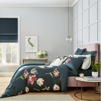 Image of Sanderson Tulipomania Duvet Cover - Navy