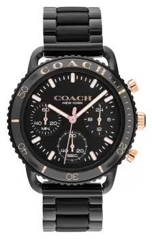 image of Coach 14504049 Womens Cruiser Black Chronograph Dial Watch