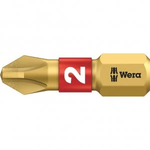 Image of Wera BiTorsion Diamond Phillips Screwdriver Bits PH2 25mm Pack of 10