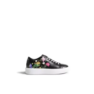 Image of Ted Baker Womens Lorayy Floral Trainers - Black