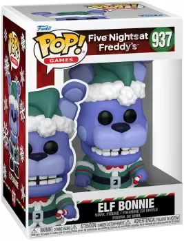 image of Five Nights At Freddy's Christmas Elf Bonnie vinyl figurine no. 937 Funko Pop! multicolour