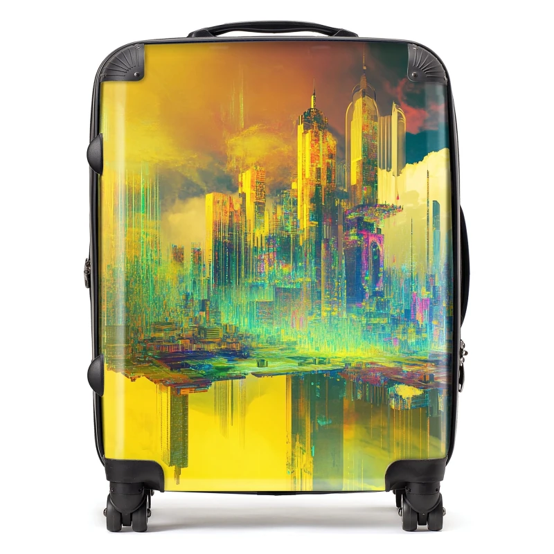 Image of Designer Luggage Elena Sable: 00059 Suitcase Size: Large Multicolor Unisex Large