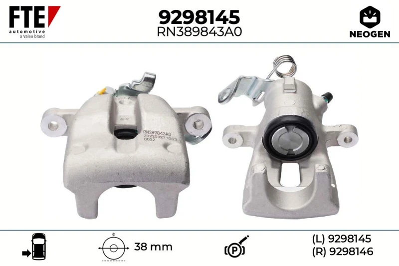 Image of Brake caliper FTE 9298145