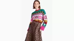 Image of Spade Flower Intarsia Sweater