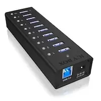 image of IcyBox 10 Port USB 3.0, 1 USB Charging Port Hub