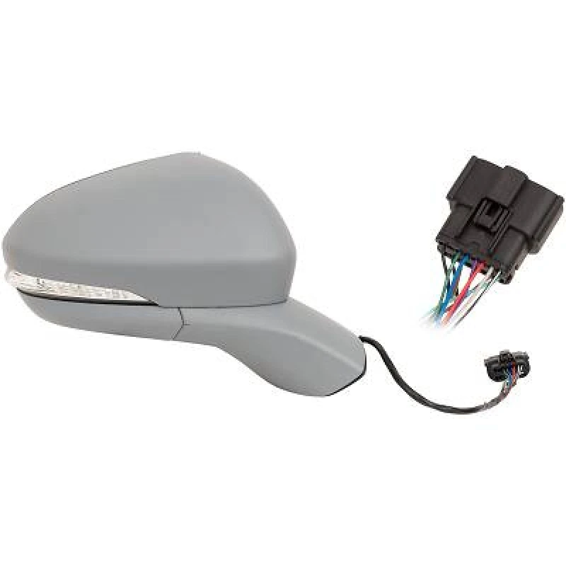 Image of DIEDERICHS 1429424 Wing mirror Right, Heatable, primed Outside Mirror (50)