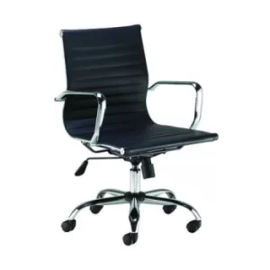 Image of Sosa Operator Chair 620x620x900-980mm Leather Black KF90983
