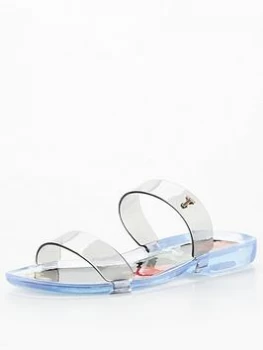 Image of Ted Baker Metropolis Two Strap Jelly Sandal - Black, Size 38, Women