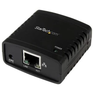 image of StarTech 10/100Mbps Ethernet to USB 2.0 Network LPR Print Server