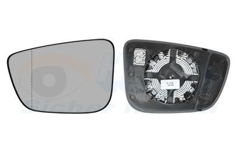 Image of VAN WEZEL Wing mirror glass VAN WEZEL 0550837