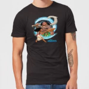 Image of Disney Moana Wave Mens T-Shirt - Black - S