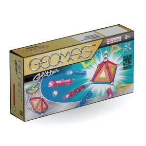 Image of Glitter 22 Pieces Geomag Construction Set