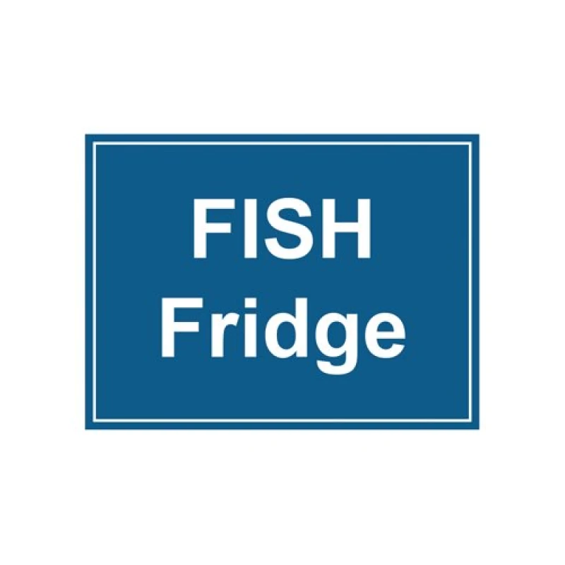 Image of MyCafe MyCafe Fish Fridge Sign Self Adhesive Vnl 150x200 MYC10710 MYC10710