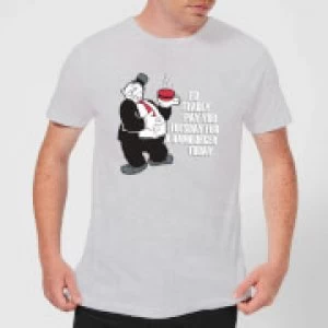 Image of Popeye Hamburger Mens T-Shirt - Grey - 3XL